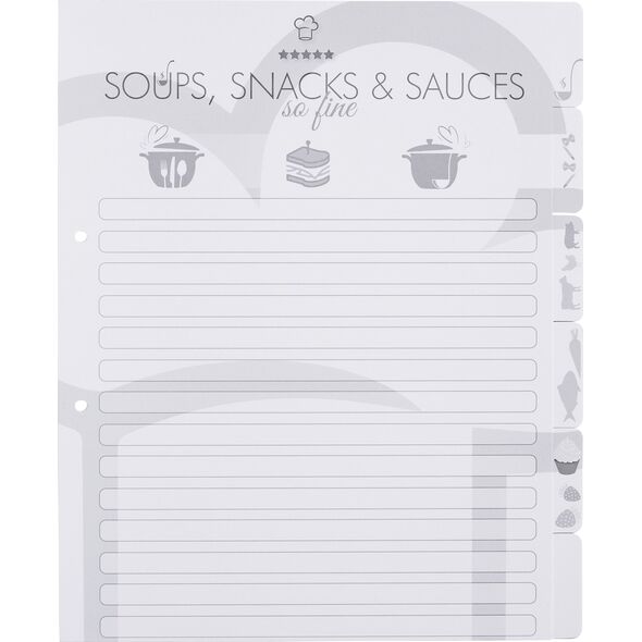 Herma Herma Recipe Folder  black Home Cooking DIN A4        19668