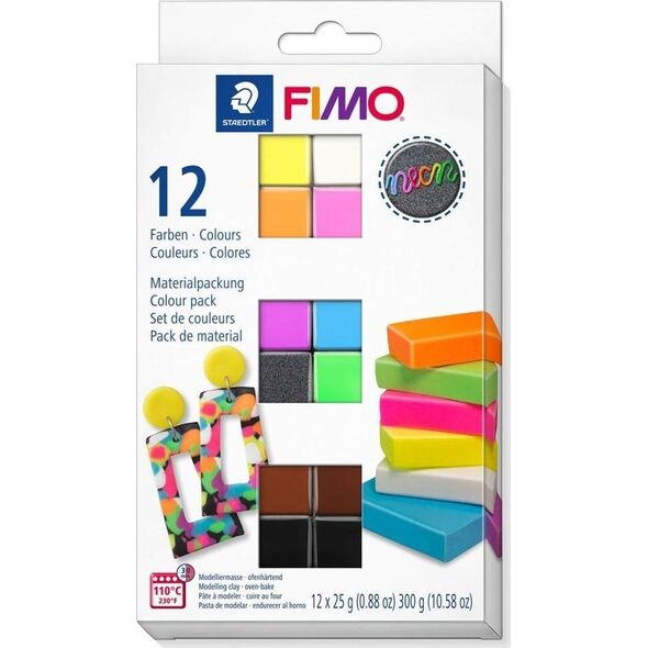 Fimo FIMO Mod.masse Effect Neon 12er-Set retail