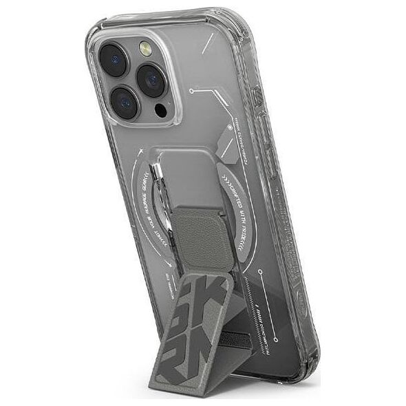 Skinarma etui Helio iPhone 16 Pro Max     6.9" Magnetic Charging + Grip Stand titanium