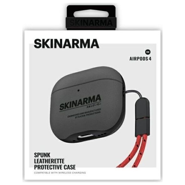 Skinarma etui Spunk AirPods 4             zielony/pewter green