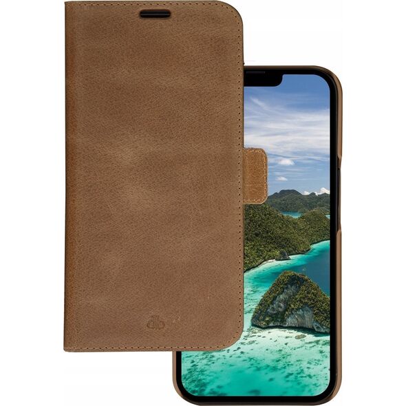 Etui dbramante 1928 Lynge 2w1 Wallet do   iPhone 14 Pro brązowy/brown
