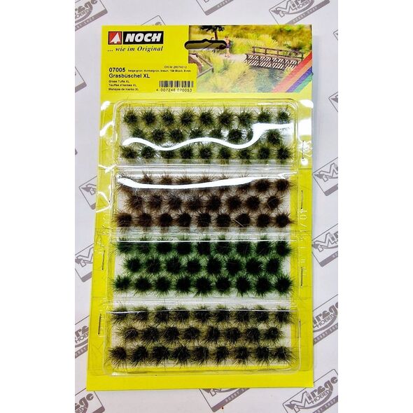 NOCH Grass Tufts XL, Brown, Green, 84 pc(s)
