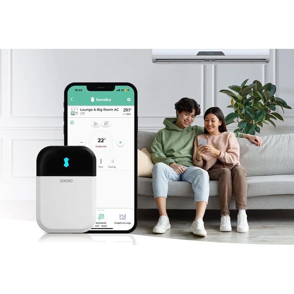 Haier SENSIBO Sencibo Sky Wifi enhed, der gør ethver varmepumpe smart og sparer energi. Hvor som helst, når som helst.