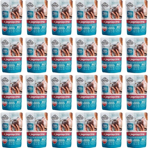 Pet Republic FRENDI KOT sasz.100g JAGNIĘCINA sos /24