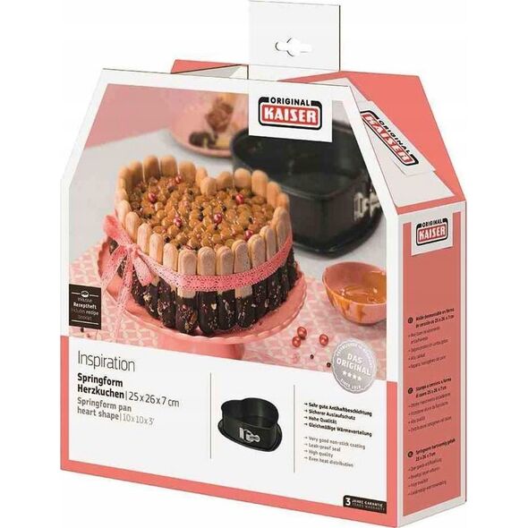 Kaiser KAISER Inspiration heart shaped cake pan 25x26x7 cm non-stick