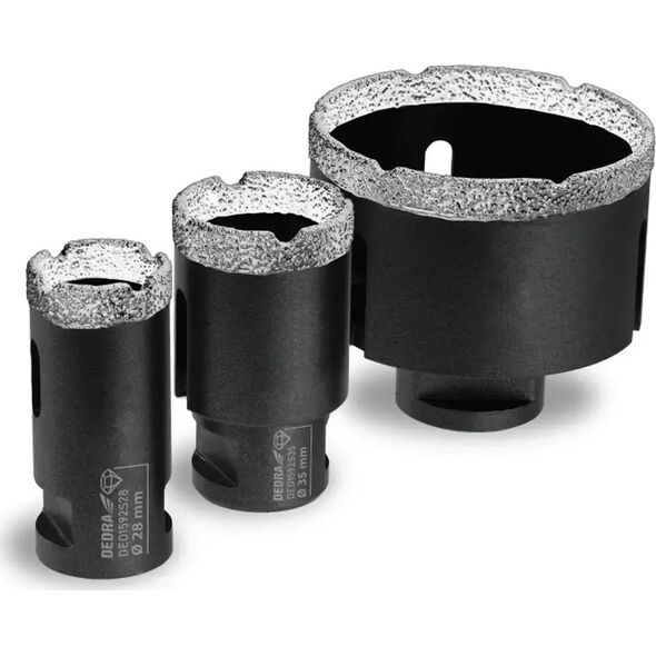 Dedra Zestaw koronek diamentowych VB 3szt. 28,35,68mm