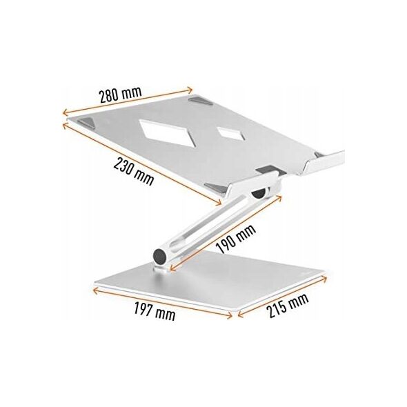 Durable Durable LAPTOP STAND RISE silver 505023