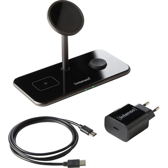 Ładowarka Intenso Intenso 3in1 Magnetic Wireless Charger MB13 black
