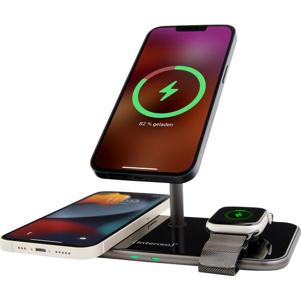 Ładowarka Intenso Intenso 3in1 Magnetic Wireless Charger MB13 black