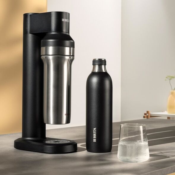 Brita Brita sodaTRIO Stainless Steel Bootle black big