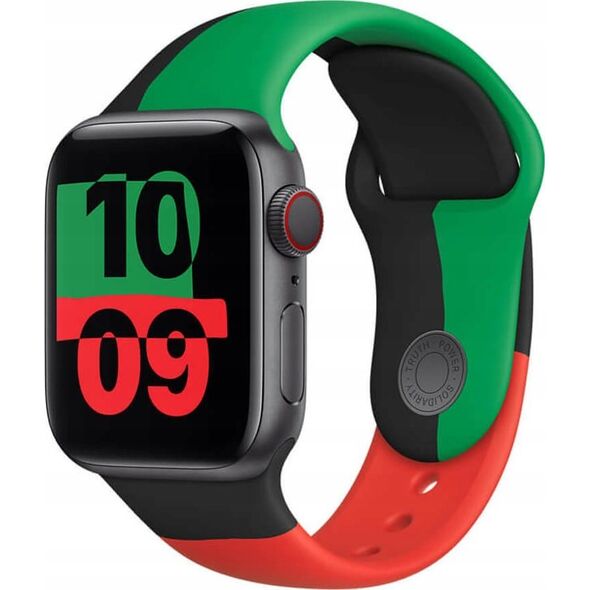 Apple APPLE PASEK APPLE WATCH 3J208ZM/A SPORT BAND 40MM BLACK UNITY ORYGINALNA PLOMBA