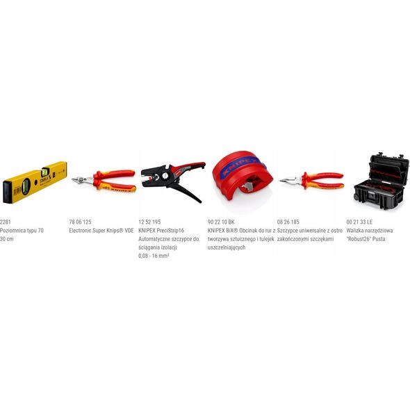 Zestaw narzędzi Knipex WALIZKA NARZÄDZIOWA 'ROBUST26' DLA ELEKTRYKÃW, 23CZ.