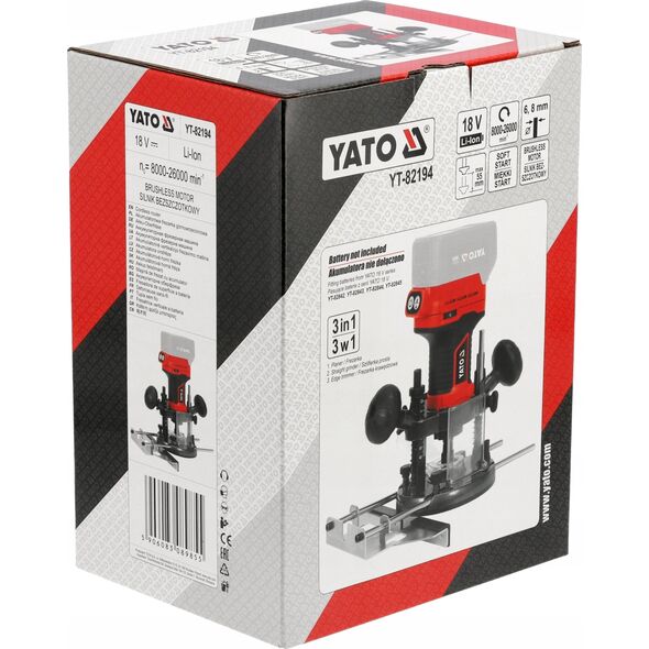 Yato FREZARKA AKUMULATOROWA 2W1, 18V BEZ BATERII