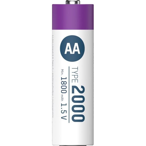 Ansmann ANSMANN 1312-0036 Li-Ion rechargeable batteries Mignon AA type 2000 (min. 1800 mAh) 4-pack box