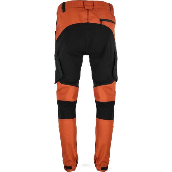 Lahti Pro SPODNIE Z ELEMENTAMI STRETCH CEGLASTO-CZARNE, "XL", CE,LAHTI