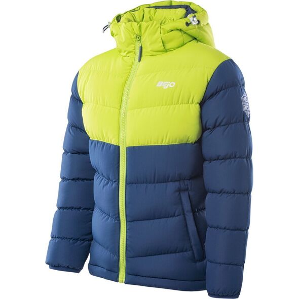 Bejo Dziecięca kurtka zimowa pikowana Bejo Baldey Ii Kdb estate blue/lime green rozmiar 122