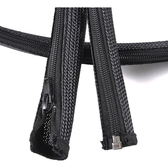 Organizer VivoLink Vivolink PROZIPSLEEVE1248 rękawy kablowe Czarny