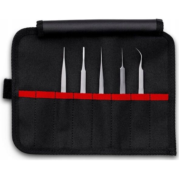 Knipex KNIPEX Precision Tweezers Set 5 pieces