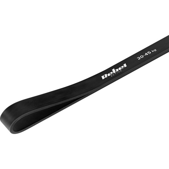Rebel Guma do ćwiczeń lateksowa - Power Band PL-3, czarna 16-32 kg  REBEL ACTIVE