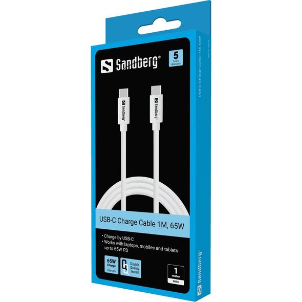 Kabel USB Sandberg USB-C Charge Cable 1M, 65W