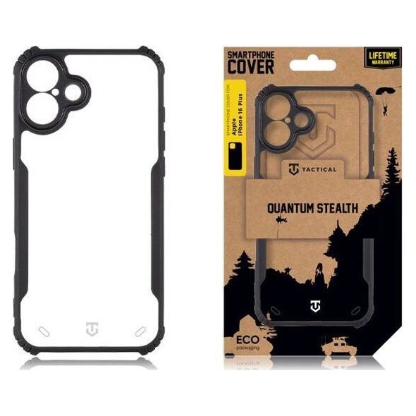 Tactical Tactical Quantum Stealth Cover for Apple iPhone 16 Plus Clear/Black standard