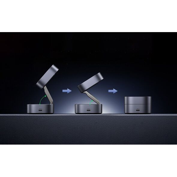 Ładowarka Ugreen Ładowarka indukcyjna Qi 2w1 UGREEN W702 iPhone, AirPods, 15W szara