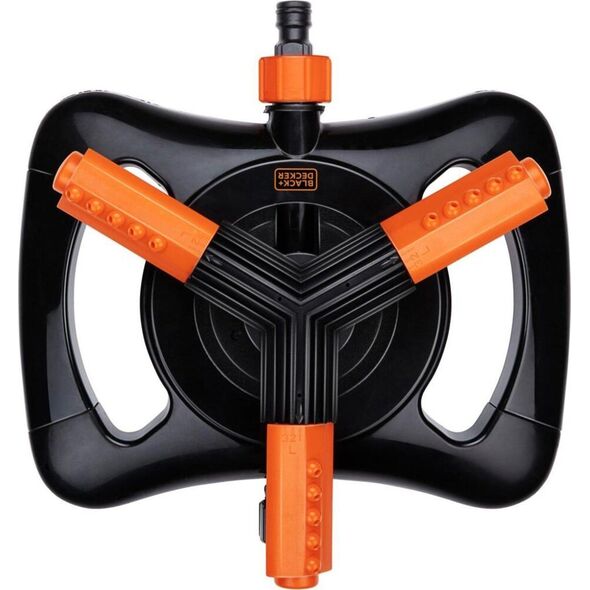 Aptel Zraszacz obrotowy 3 ramienny ogrodowy 15 dysz black  decker