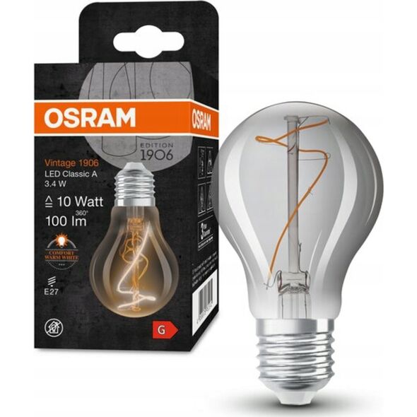 Osram LED LAMP E27 60 3.4W 1800K 230V