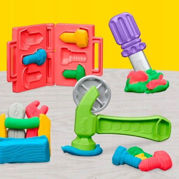 Play-Doh PLAY-DOH playset Stamp n saw tool bench