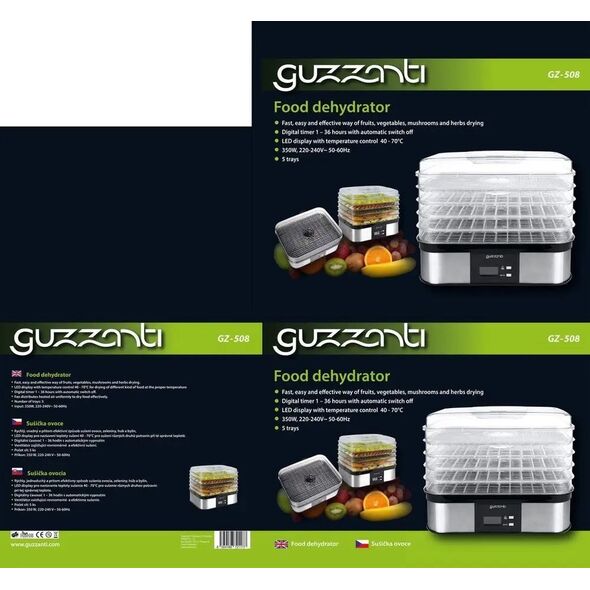 Suszarka Guzzanti Fruit dryer Guzzanti GZ-508