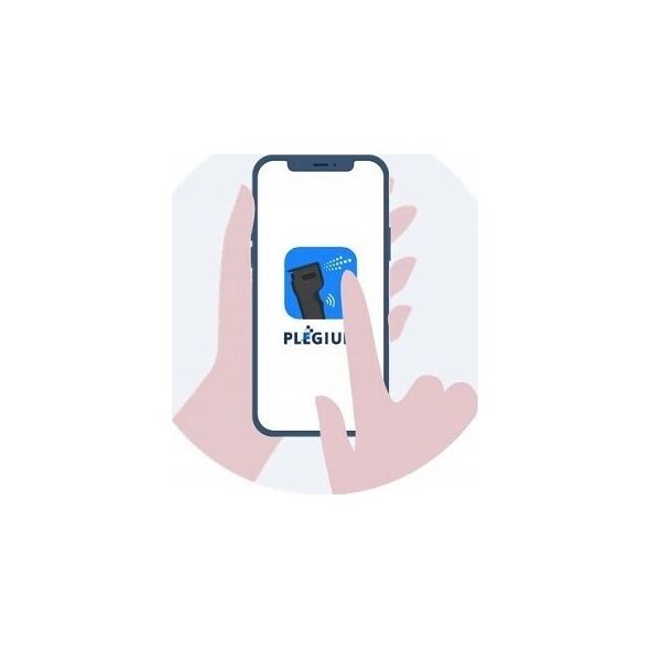 Plegium Smart Emergency Button Wearable – smart personal alarm, white