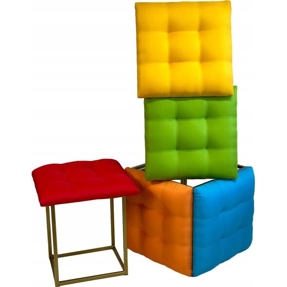Triton Puf-transformator 5w1 - 5 taboretów w 1 pufie multicolor