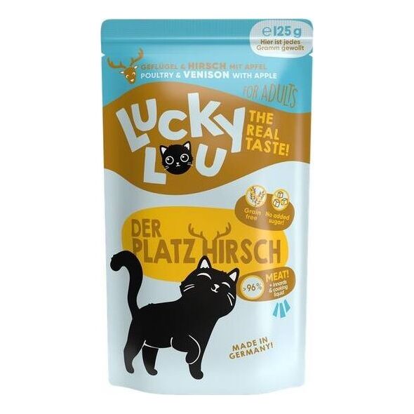 Catz Finefood Lucky Lou Karma Dla Kota Drób Jeleń 125g