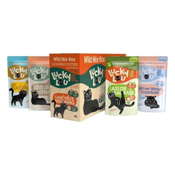 Lucky Lou Lucky Lou Karma Dla Kota Wild Mix-Box Saszetki 12x125g