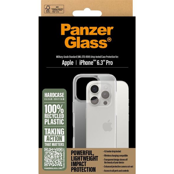 PanzerGlass PanzerGlass HardCase Transparent iPhone '24 6.3" Pro