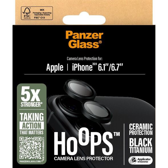 PanzerGlass PanzerGlass Hoops Ceramic Lens Protector iPhone '24 6.1"  6.7"
