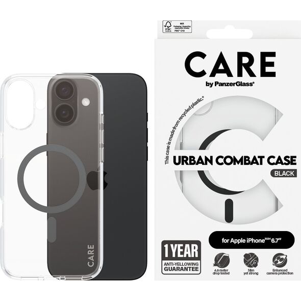 PanzerGlass CARE Case Flagship Black MagSAFE  iPhone 24 6.7"