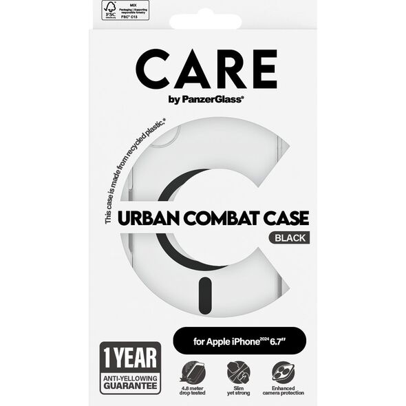 PanzerGlass CARE Case Flagship Black MagSAFE  iPhone 24 6.7"