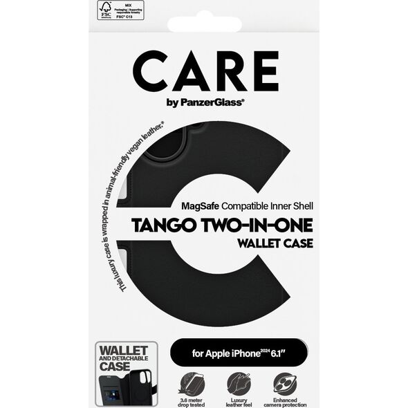 PanzerGlass CARE Case Feature Tango 2-in-1 Wallet Case iPhone 24 6.1"
