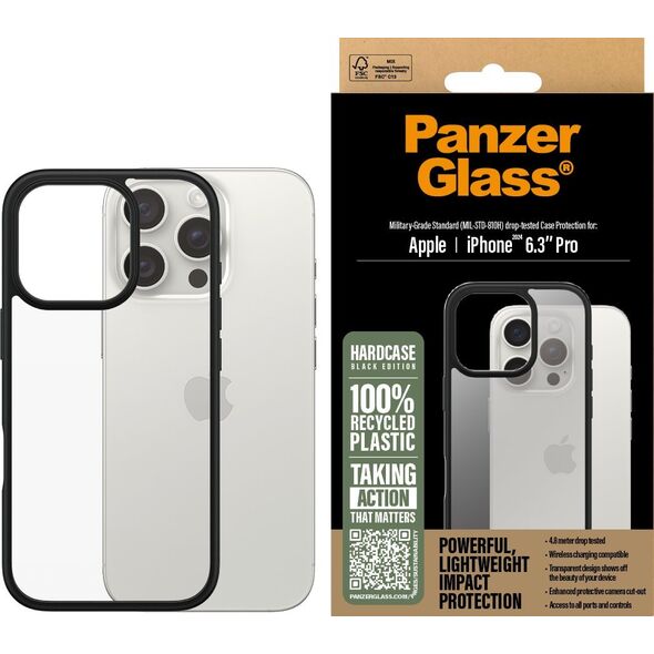 PanzerGlass PanzerGlass HardCase Black iPhone '24 6.3" Pro