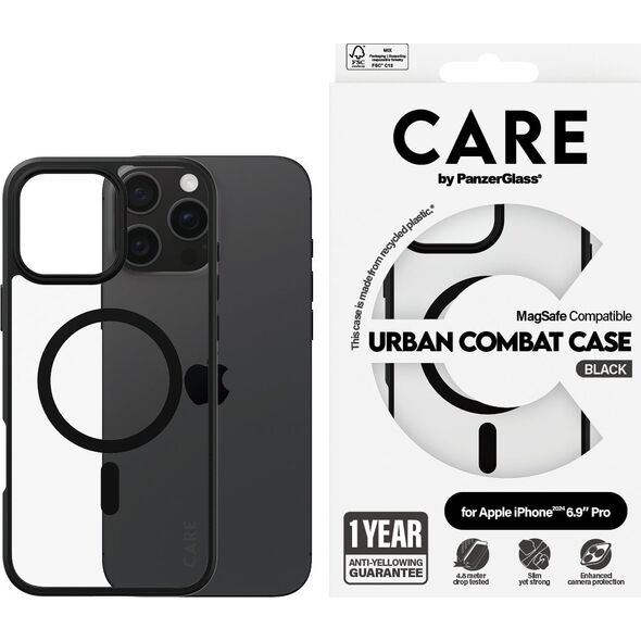 PanzerGlass CARE  Flagship Urban Combat Black MagSAFE  iPhone 24 6.9" Pro