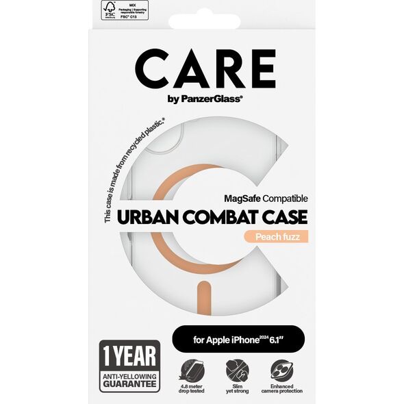 PanzerGlass CARE Case Flagship Peachy MagSAFE  iPhone '24 6.1"