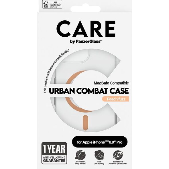 PanzerGlass CARE Case Flagship Peachy MagSAFE  iPhone '24 6.9" Pro