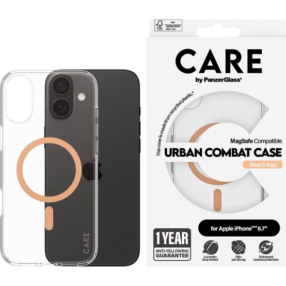 PanzerGlass CARE Case Flagship Peachy MagSAFE  iPhone '24 6.7"