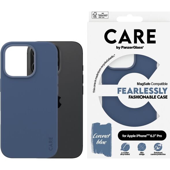 PanzerGlass CARE Case Fashion Blue MagSAFE  iPhone '24 6.3" Pro