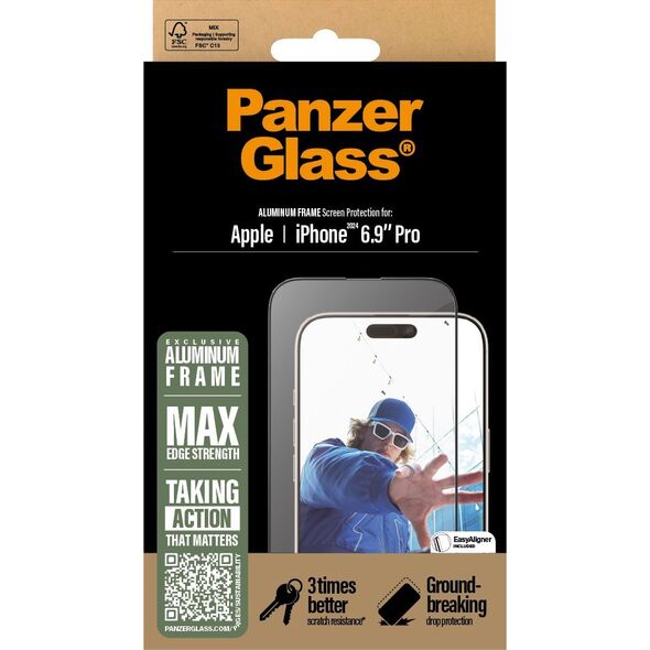 PanzerGlass PanzerGlass  Aluminum Frame iPhone '24 6.9" ProUWF