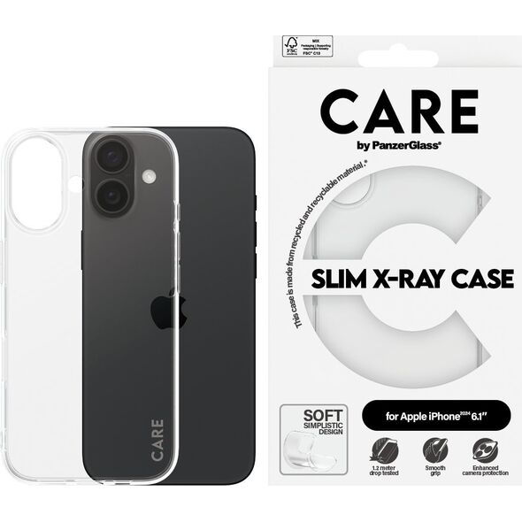 PanzerGlass CARE Case Fashion X-Ray Soft Basic iPhone '24 6.1"