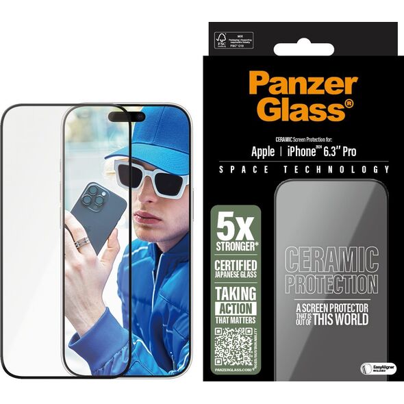 PanzerGlass PanzerGlass Ceramic  iPhone '24 6.3" Pro  UWF