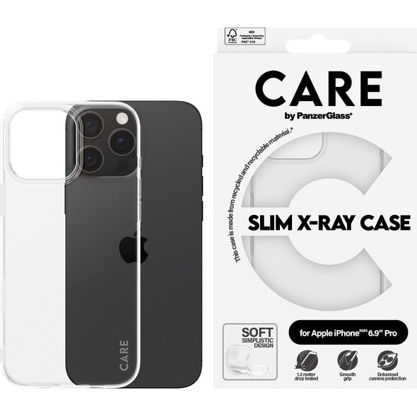PanzerGlass CARE Case Fashion X-Ray Soft Basic iPhone '24 6.9" Pro
