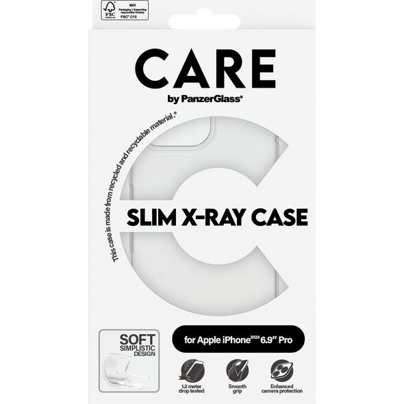 PanzerGlass CARE Case Fashion X-Ray Soft Basic iPhone '24 6.9" Pro